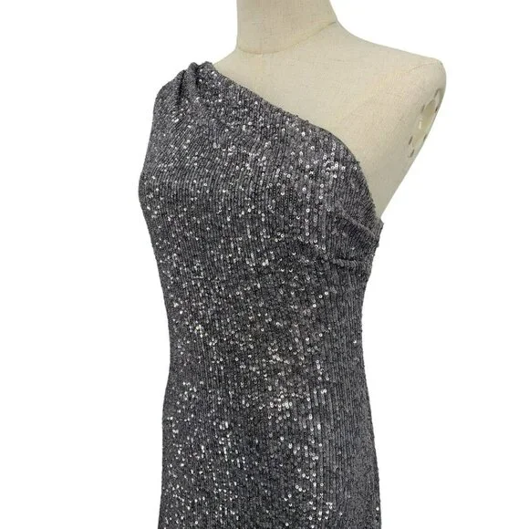 Pronovias The Party Edit Glamour Dress Silver Long Gown Prom‎ 8 Formal Designer